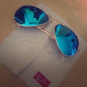 Ray Ban aviator flash lenses - used